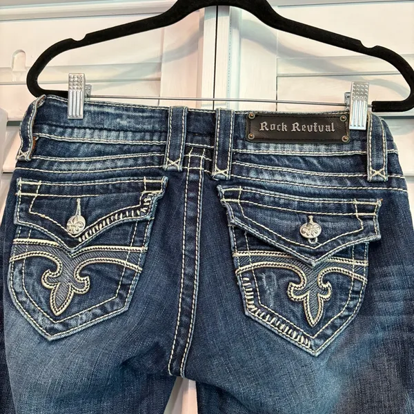 Rock Revival Jen Cutoff‎ Jeans Size 27 - Image 2
