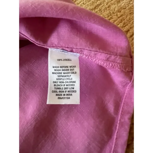 Wonderly Women's Short Cap Sleeve Shirtdress Hamilton Pink Button Down S - Image 7