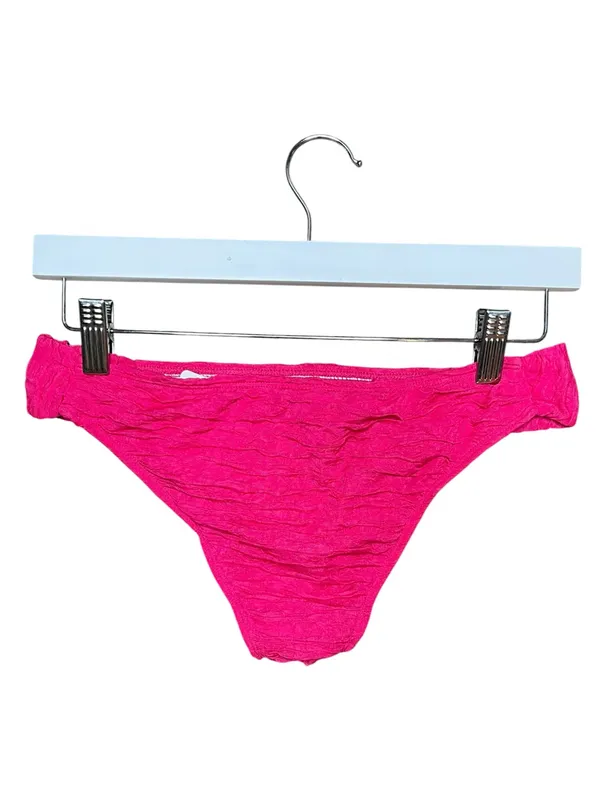 Motel Rocks Shani Bikini Bottom in 80s Crinkle Pink Size Small NWT - Image 2