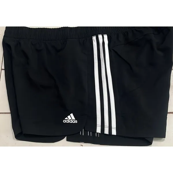 Adidas Shorts Athletic Pacer 3S Knit Shorts 3” Inseam AeroReady Womens XL Black - Image 2