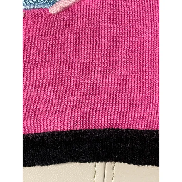 Jack B Quick 90s Pink Perfume Knit Cardigan size Medium - Image 10