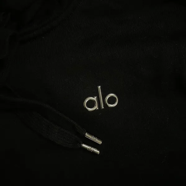 Alo Yoga NWT Accolade Hoodie Black Size M oversized Unisex - Image 7