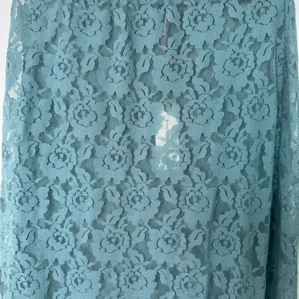 NWT Anthropologie Teal Lace Maxi Skirt Boho Size XS - Image 6