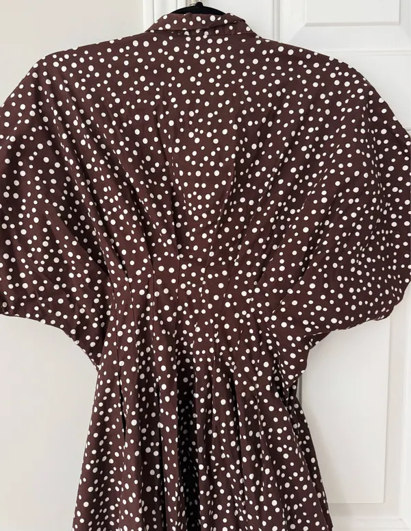 Anthropologie The Tobie Tie-Neck Shirt Dress by Exquise, Size S - Image 14