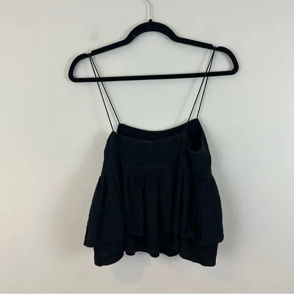 Urban Outfitters UO Olivia Black Tiered Ruffle Babydoll Cami Medium - Image 6