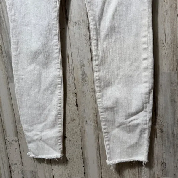 Mother High Waisted Looker Ankle Fray Whipping The Cream Skinny Jeans Womens 28‎ - Image 6