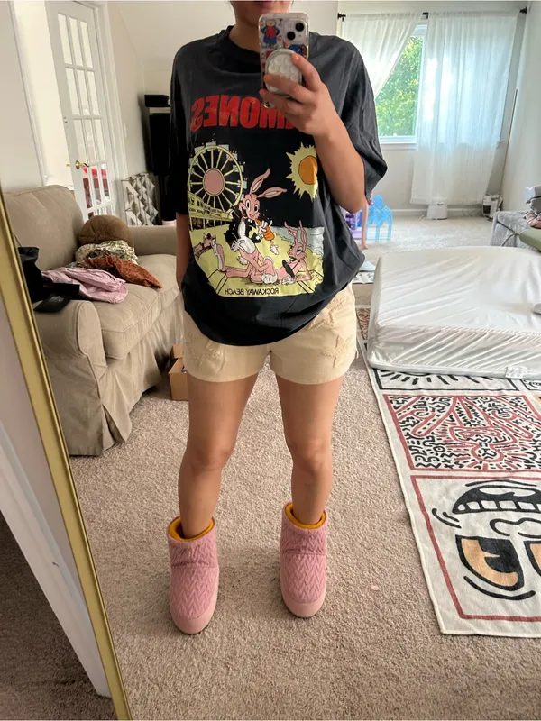 H&M Ramones funny graphic tee. L Gray Size L - Image 5