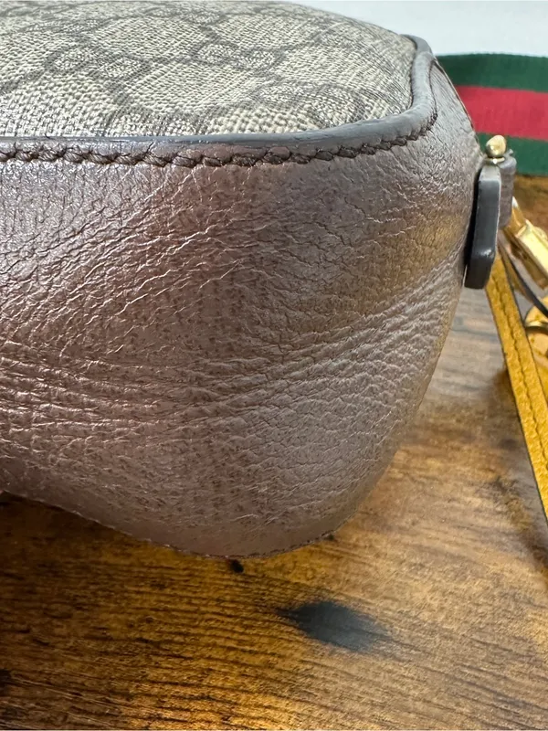 Gucci Neo GG Supreme Camera Crossbody Bag Web Strap Feline 476466 - Image 14