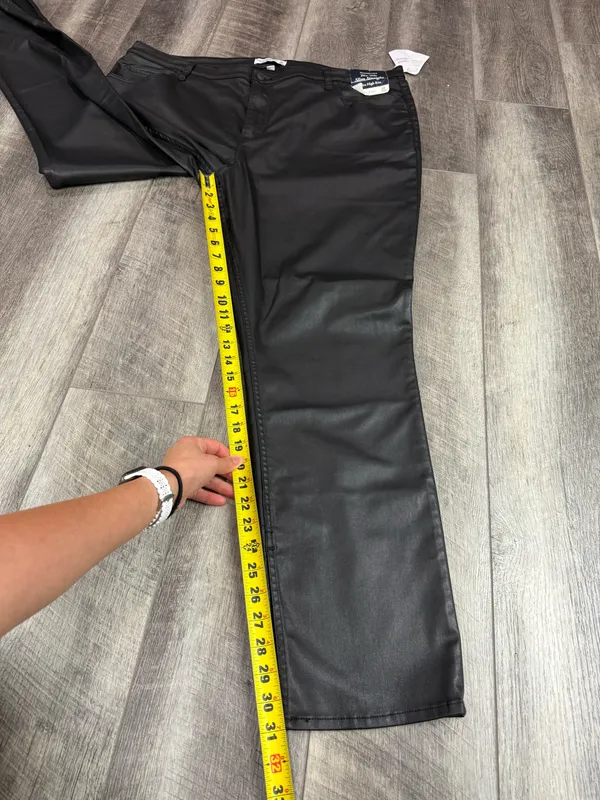 Abercrombie Black Leather Pants - Image 10