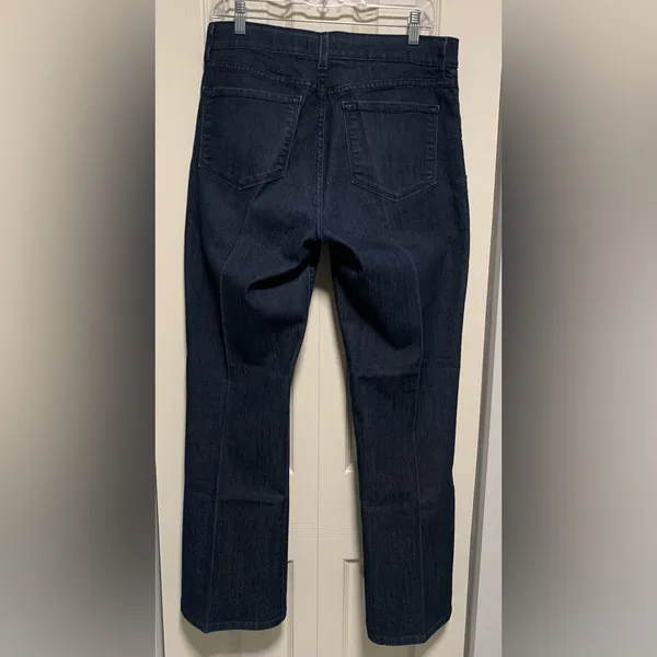 NYDJ Straight Leg Dark Wash Denim Jeans With Lift Tuck Technology - Image 3