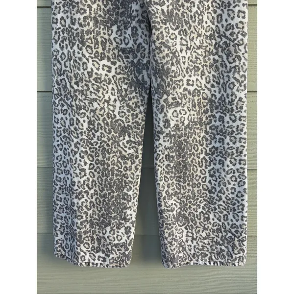 Lioness Leopard Cheetah Animal Print Denim 100% Cotton Jeans Pants Womens XS - Image 10