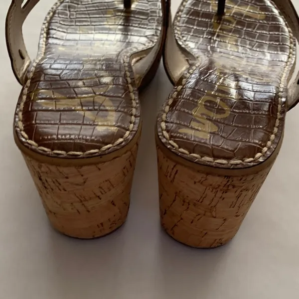 Sam Edelman Tan Cutout Sandals - Image 6