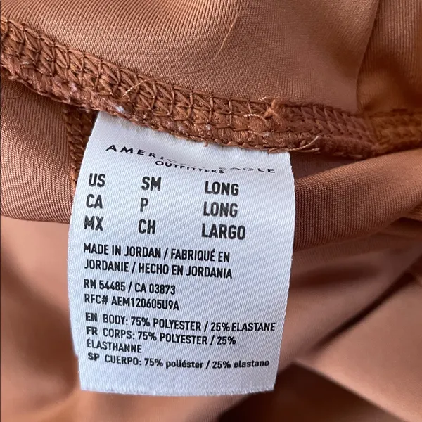 American Eagle Leggings Womens Small Curvy Long Brown The Everything Pocket - Image 5