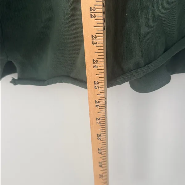 Aerie Lace Up Drawstring Oversized Hooded Sweatshirt Size S Evergreen - Image 7