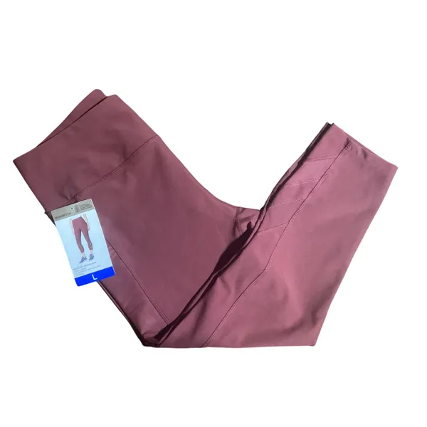 Mondetta Womens Red High Waist Active Capri Leggings Large - Image 3