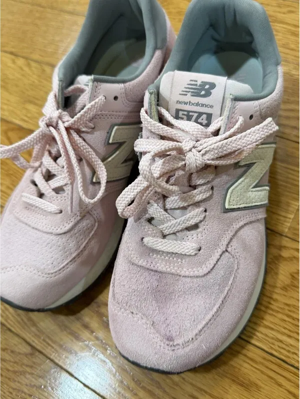 Size US 8.5 New Balance Classics 574 Women's Rose Sugar/Sea Salt Sneakers - Image 6