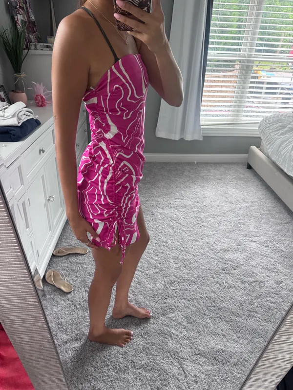 Lelis pink strapless dress - Image 4