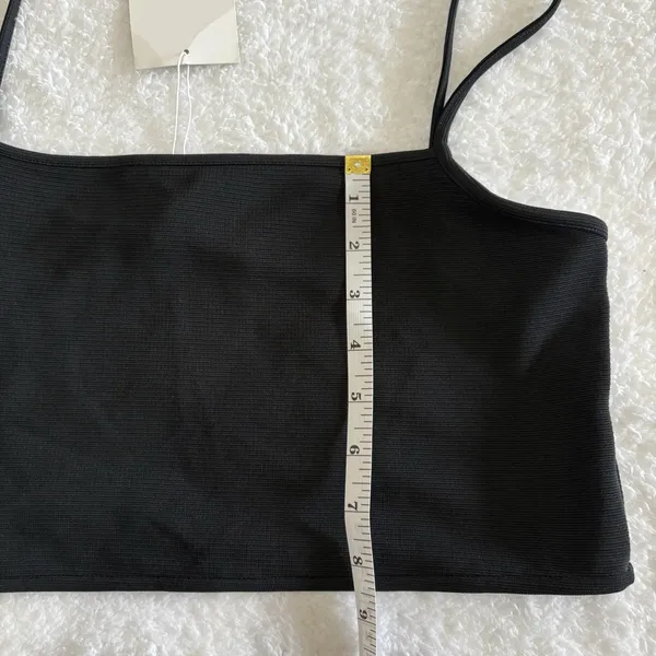 NWT Zara Mid Ribbed‎ Black Tank Size Small NEW With Tags - Image 5