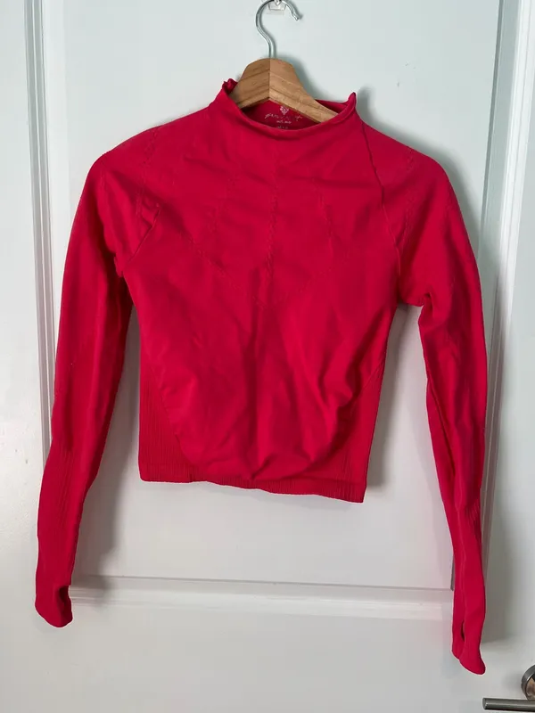 FP Movement Good Karma Mock Neck Workout Seamless Top Size M/L - Image 4