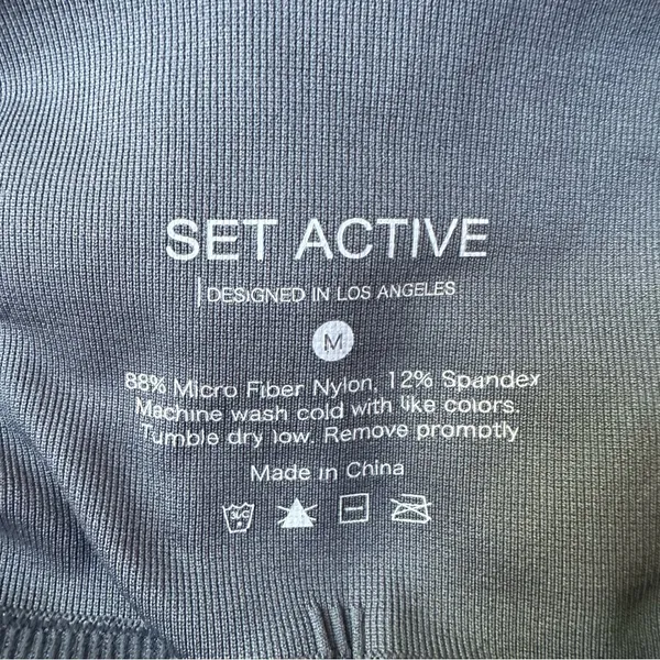 SET Active Sculptflex Seamless Leggings in Slate Women’s Size Medium - Image 9