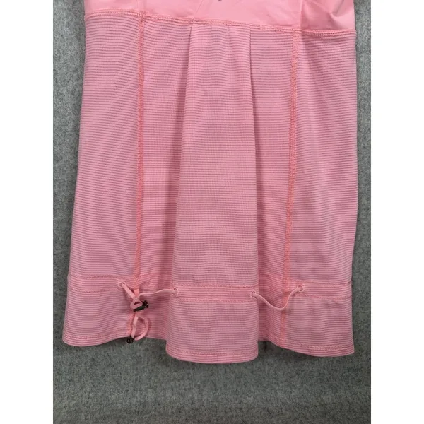 Lululemon Hustle and Bustle Tank Top Womens‎ Size 4 Pink Stripe V-Neck Workout - Image 5