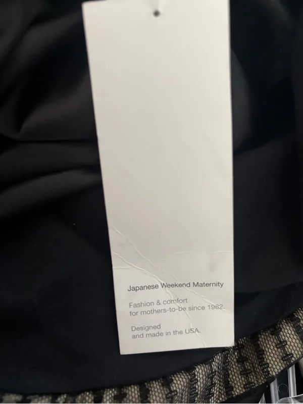 Japanese Weekend San Francisco Maternity‎ Black Strapless Satin Dress Size Small - Image 10
