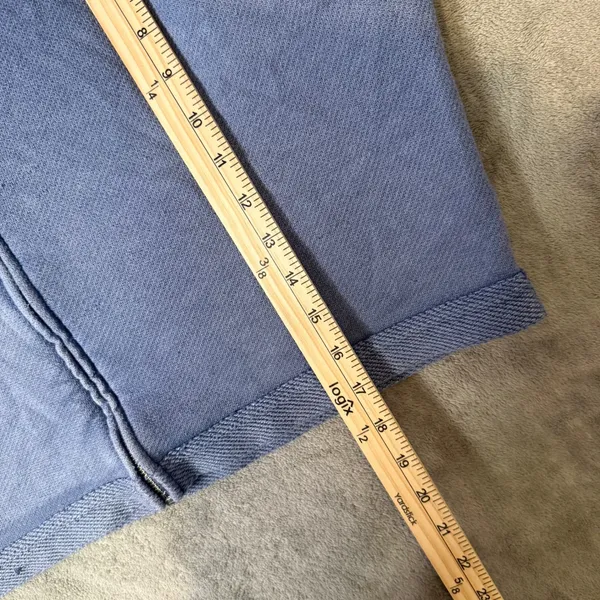 Aerie Crop Distressed Hoodie Full Zip Size S Blue Grunge Boxy Oversized - Image 9