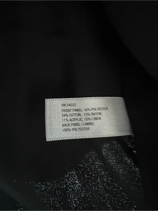 NWT Gap Double Breasted Tweed Mixed Media Blazer Black Small - Image 5