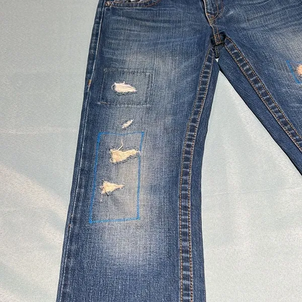 True Religion Boys Jack‎ Distressed Straight Jeans Mid Rise D29 - Image 3