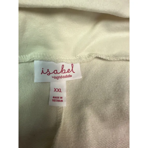Isabel by Ingrid‎ & Isabel Maternity Wide Leg Pants Cream XXL NWT - Image 3