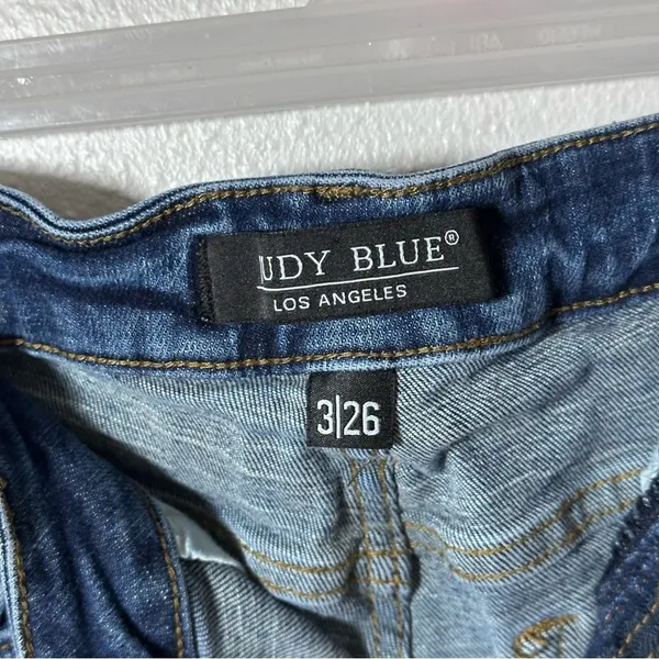 Judy Blue Women Streetwear Blue Denim Distressed Ripped Jeans size 3/26.‎ - Image 4