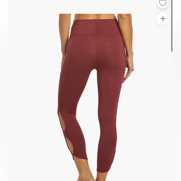 Free People FP Movement High Rise Infinity Cutout gym cropped‎ Legging large - Image 4