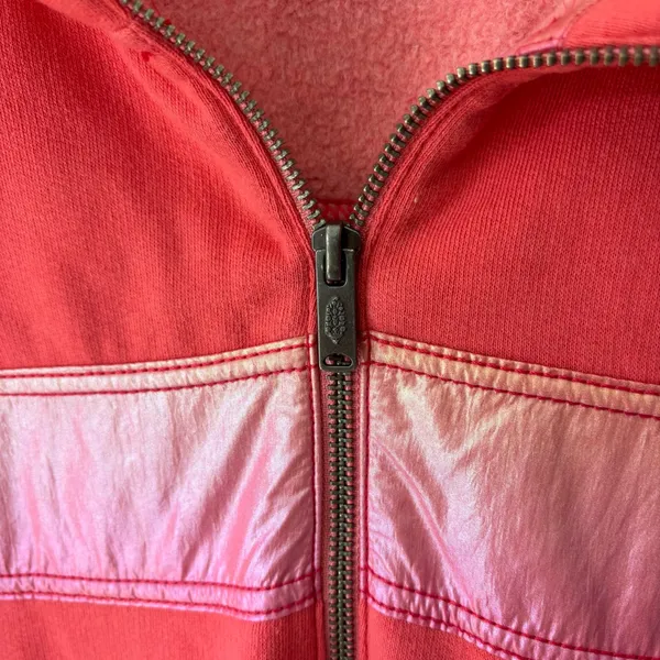 Free People Movement Away We Go Half Zip Pullover Pink Hibiscus Iridescent - Image 8