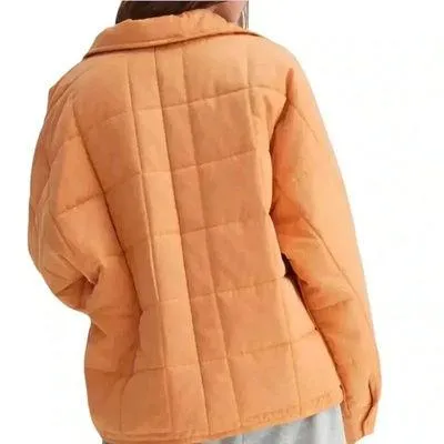 Emory park Quilted bomber jacket cozy & soft relaxed fit Sz S oversized look - Image 2