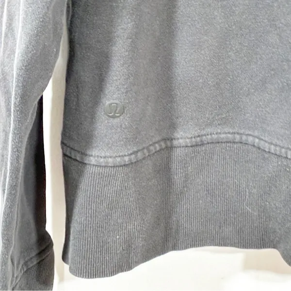 Lululemon Black Scuba Oversized Full-Zip Hoodie Sweatshirt Size 6 - Image 5