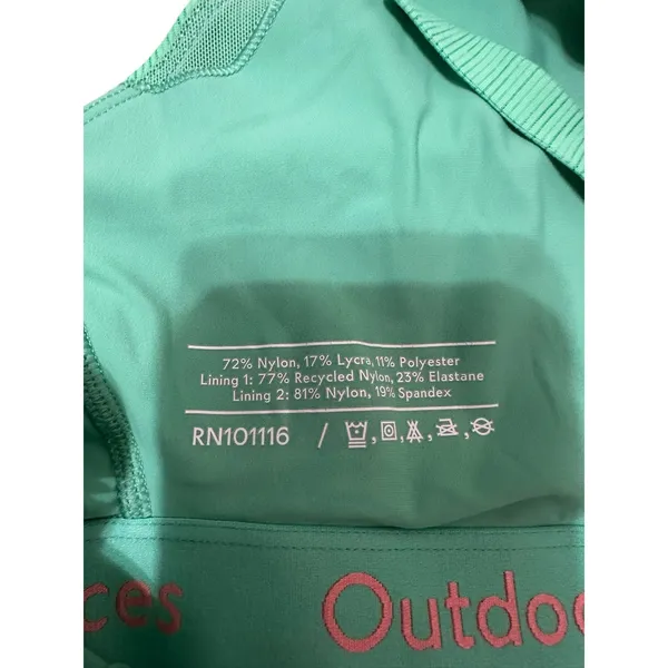 Outdoor voices tech sweat criss cross tank‎ jade green size Small - Image 5