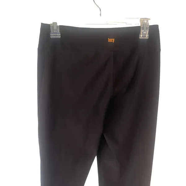 Lucy Women's Size XS‎ Black Wide Leg Flare Leggings - Image 3