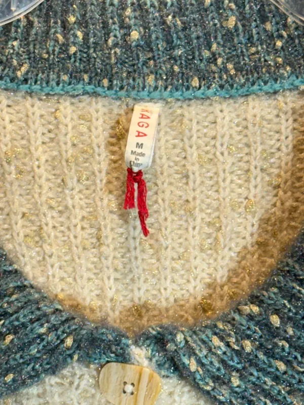 Raga Dorothy Textured Button Front Boho Cardigan Sweater Anthropologie M - Image 6