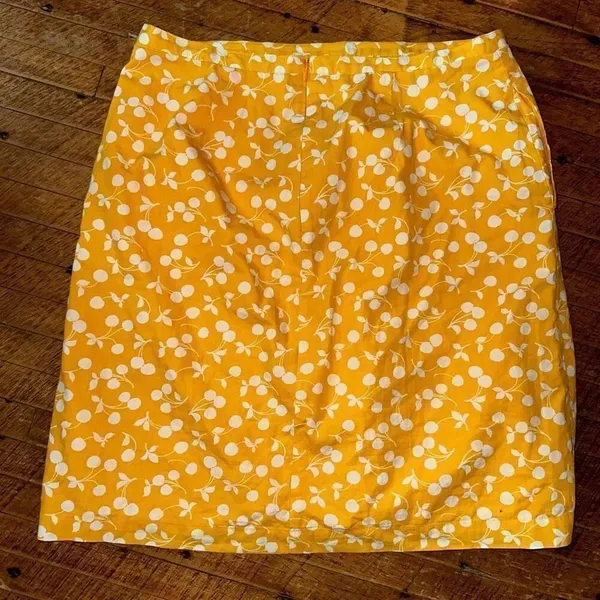 Boden cheery yellow business casual 10R royalcore skirt - Image 4