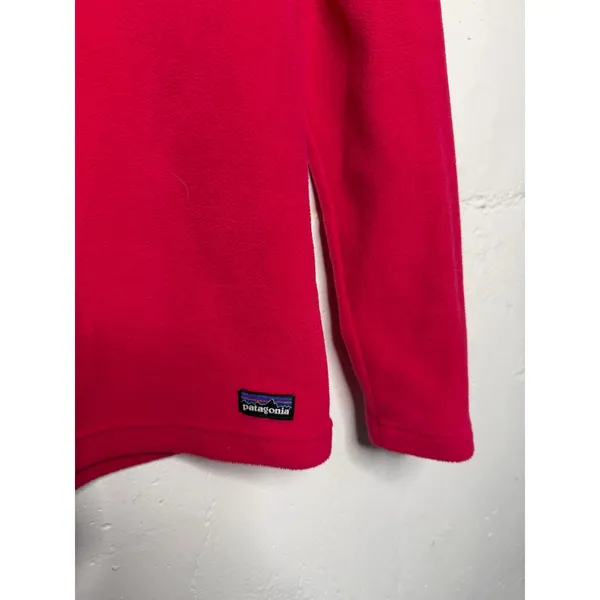 Patagonia Women's Micro D 1/4-Zip Fleece Pullover Size Small Magenta Pink - Image 2