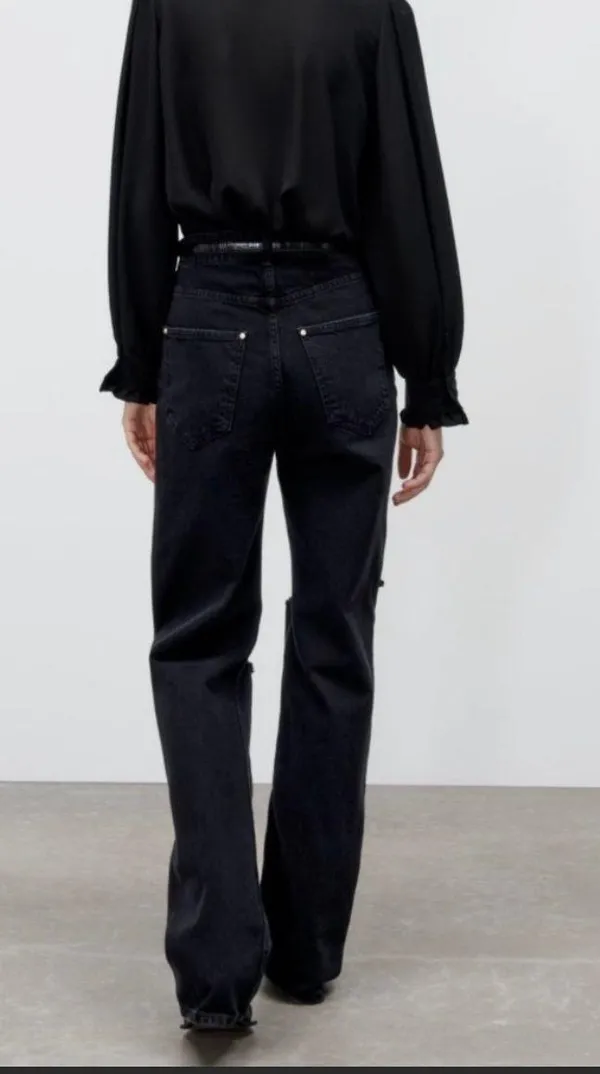 Black Full Length Jeans - Image 3