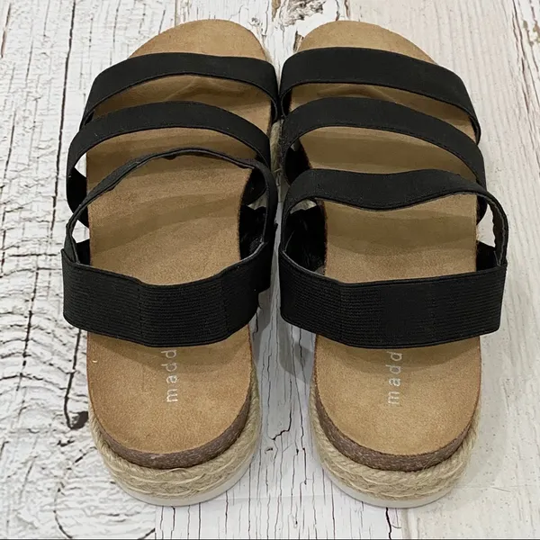 Madden Girl Black Espadrille Platform Sandals 8 - Image 10