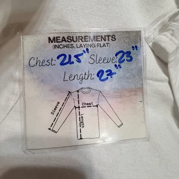 Gap The Easy Shirt Womens Medium Optic White Linen Blend Button Down Long Sleeve - Image 8