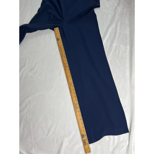 WAYF Women's Spaghetti Strap Wide Leg Sweetheart Neck Navy Jumpsuit Size Large - Image 9