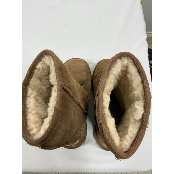 Womans Bearpaws Suede Lined Midcalf Pullon Boots Size 6 Chestnut - Image 6
