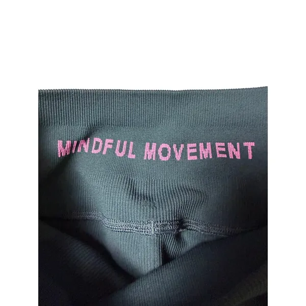 Alo Yoga Dark Green Ribbed Leggings - Image 2