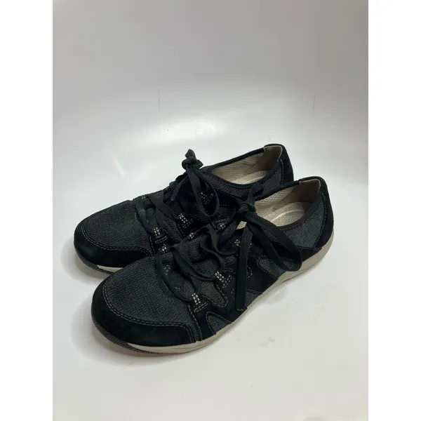 Dansko Walking Shoes Women Size 38 Black Excellent Leather Lace Up Comfort - Image 4
