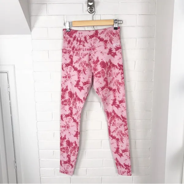 Lorna Jane Pink Tie Dye Activewear Leggings - Image 2
