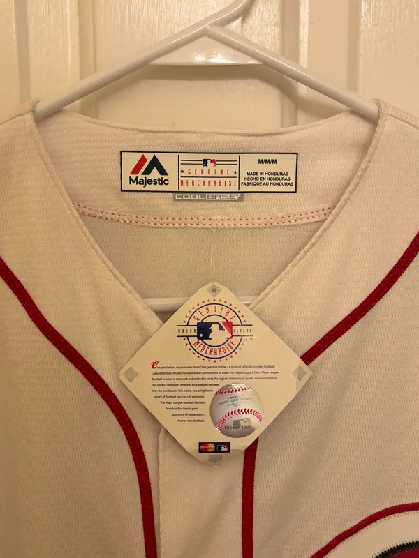 Cincinnati Reds Devin Mesoraco NWT Majestic White Stitched MLB Jersey - Image 6