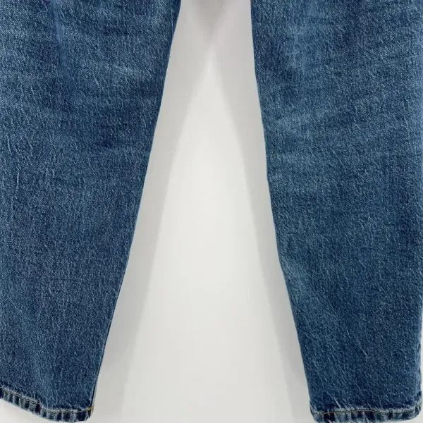 Zara Jeans‎ Women's Sz 2 Slim Straight Leg High Rise Dark Wash Blue Denim Casual - Image 6